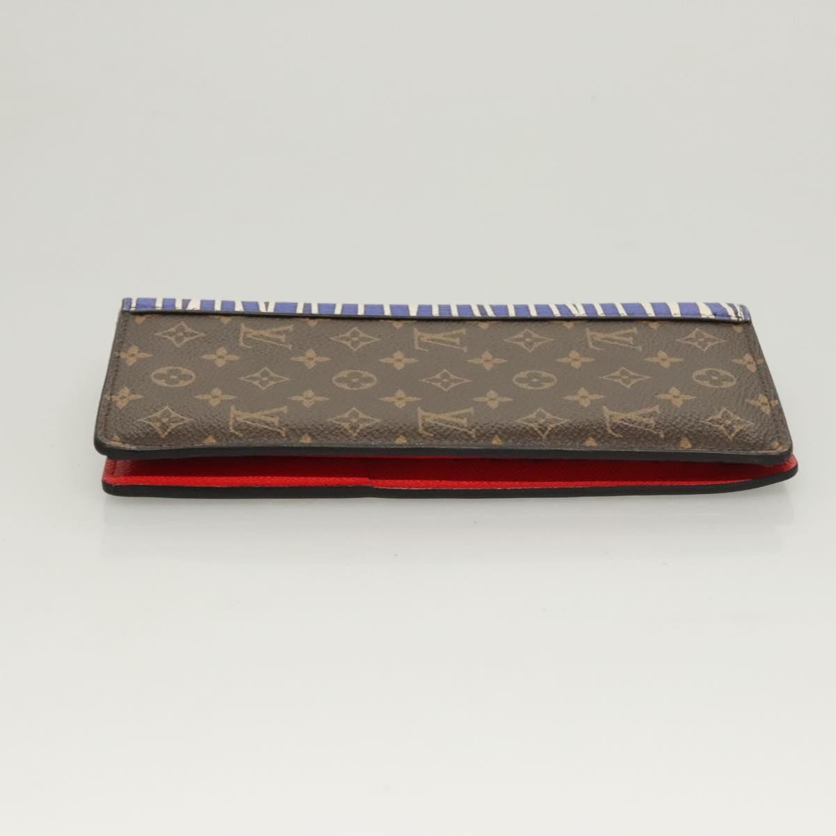 Louis Vuitton Porte Feuille Brother Patchwork Blue Canvas Wallets Accessory (Pre-Owned)