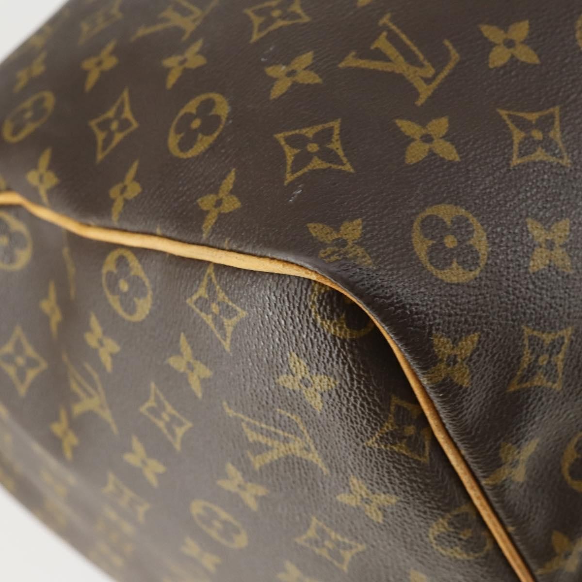 Louis Vuitton Keepall Bag Monogram Canvas Brown Canvas Travel Bag Bag (Pre-Owned)