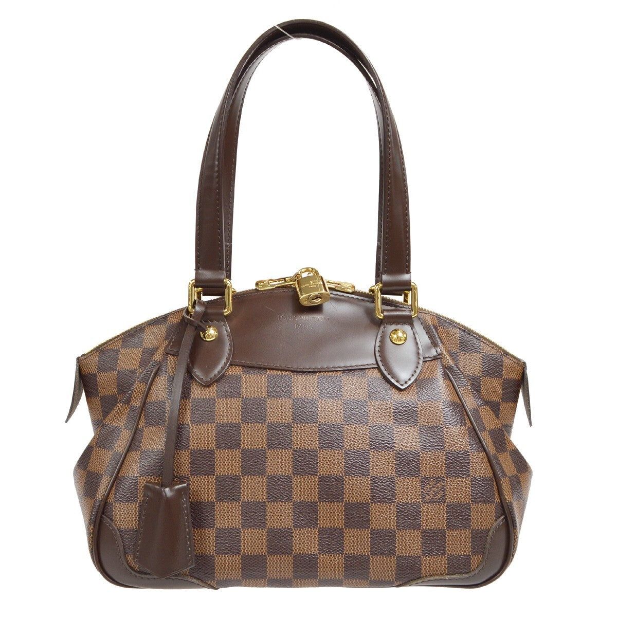 Louis Vuitton Verona Handbag Damier Brown Canvas Shoulder Bag Bag (Pre-Owned)