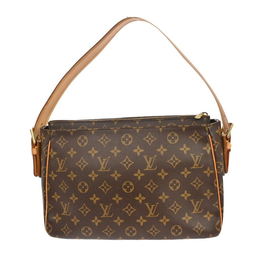 Louis Vuitton Viva Cite Handbag Monogram Canvas Brown Canvas Shoulder Bag Bag (Pre-Owned)