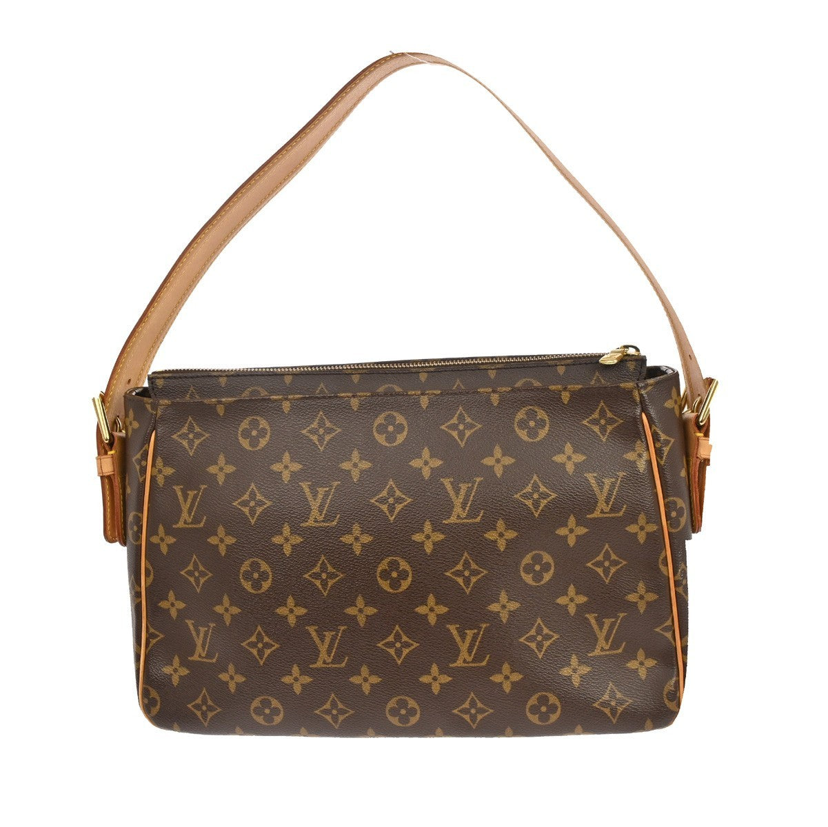 Louis Vuitton Viva Cite Handbag Monogram Canvas Brown Canvas Shoulder Bag Bag (Pre-Owned)