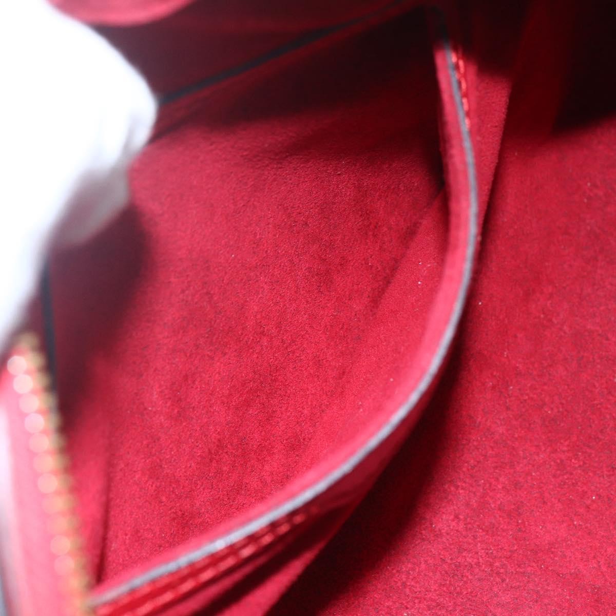 Louis Vuitton Soufflot Handbag Epi Leather Red Leather Shoulder Bag Bag (Pre-Owned)