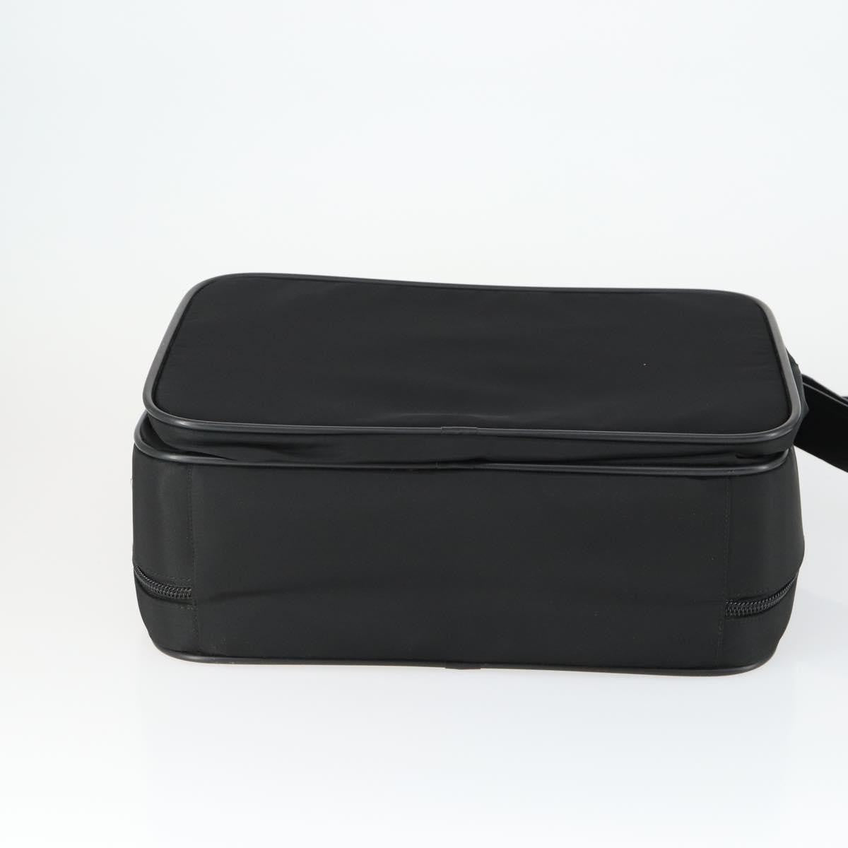 Prada Convertible Front Pocket Briefcase Tessuto With Saffiano Leather Black Nylon Briefcase Bag (Pre-Owned)