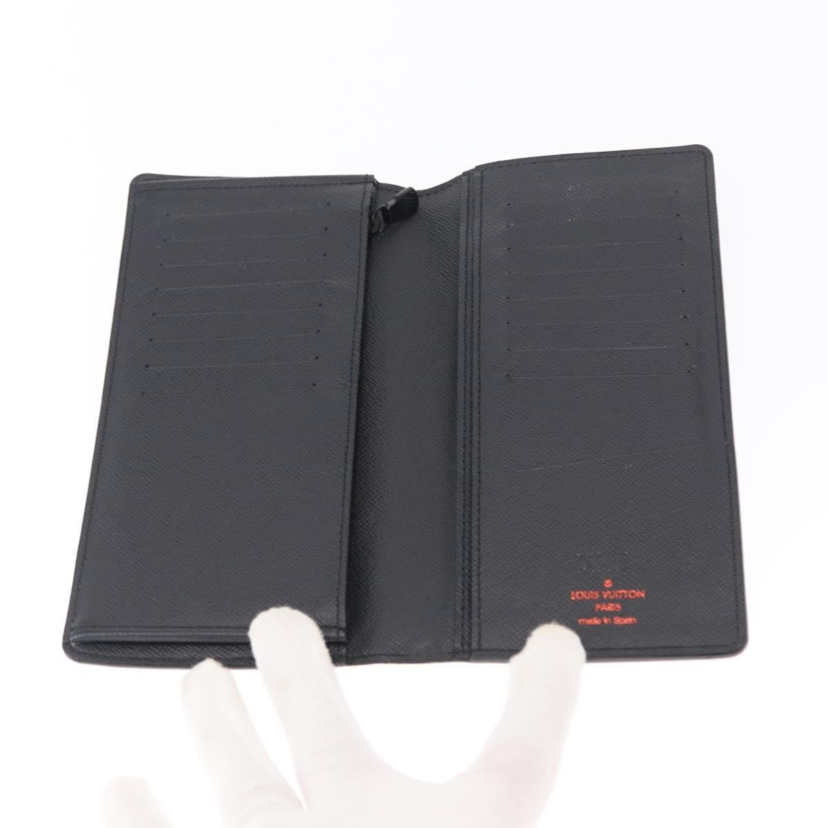 Louis Vuitton Brazza Long Bifold Wallet Monogram Comics Navy Canvas Wallets Accessory (Pre-Owned)