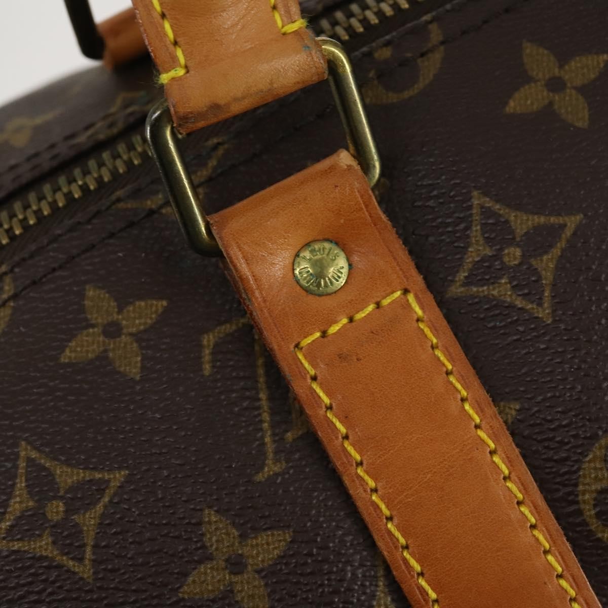 Louis Vuitton Keepall Bag Monogram Canvas Brown Canvas Travel Bag Bag (Pre-Owned)