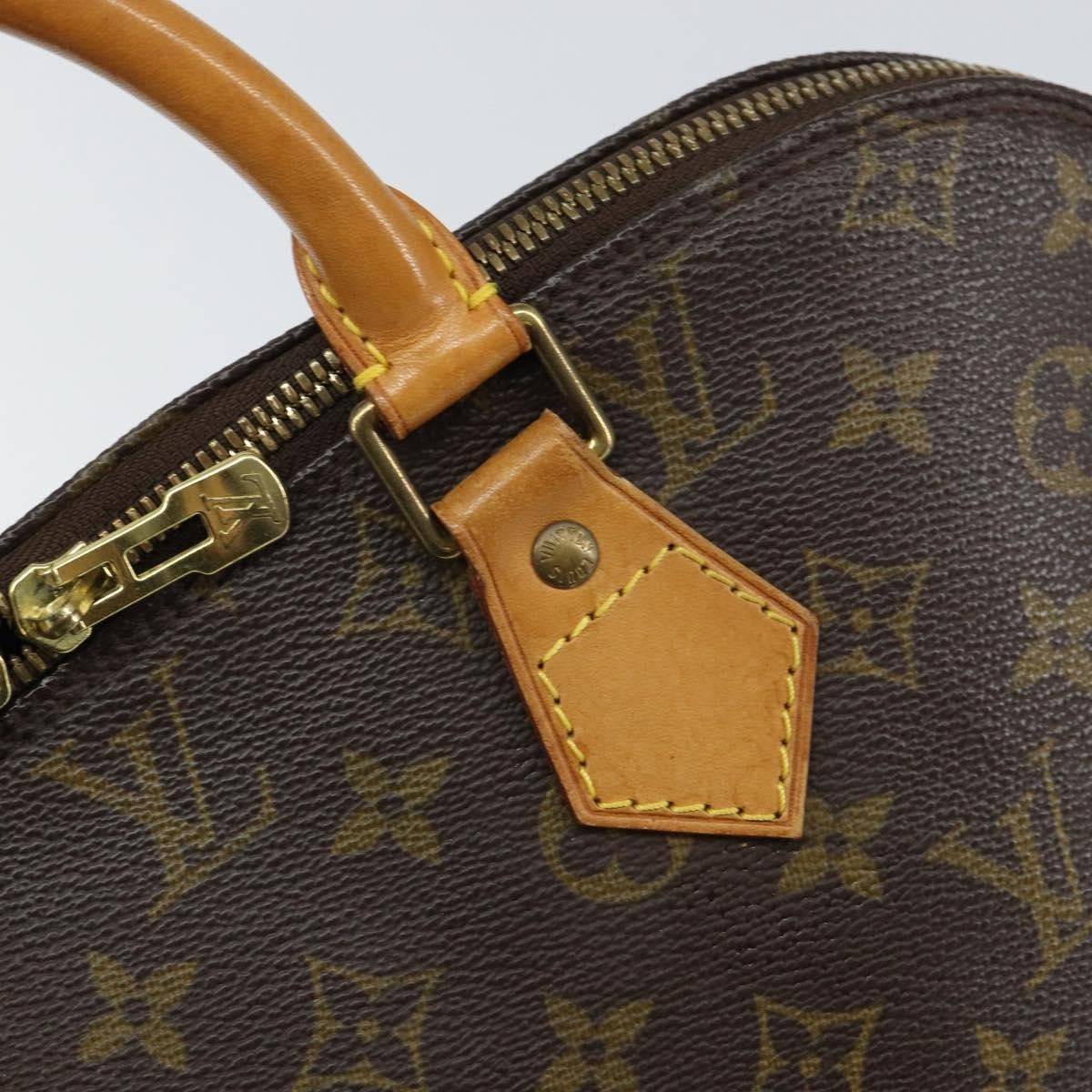 Louis Vuitton Alma Handbag Monogram Canvas Brown Canvas Handbag (Pre-Owned)