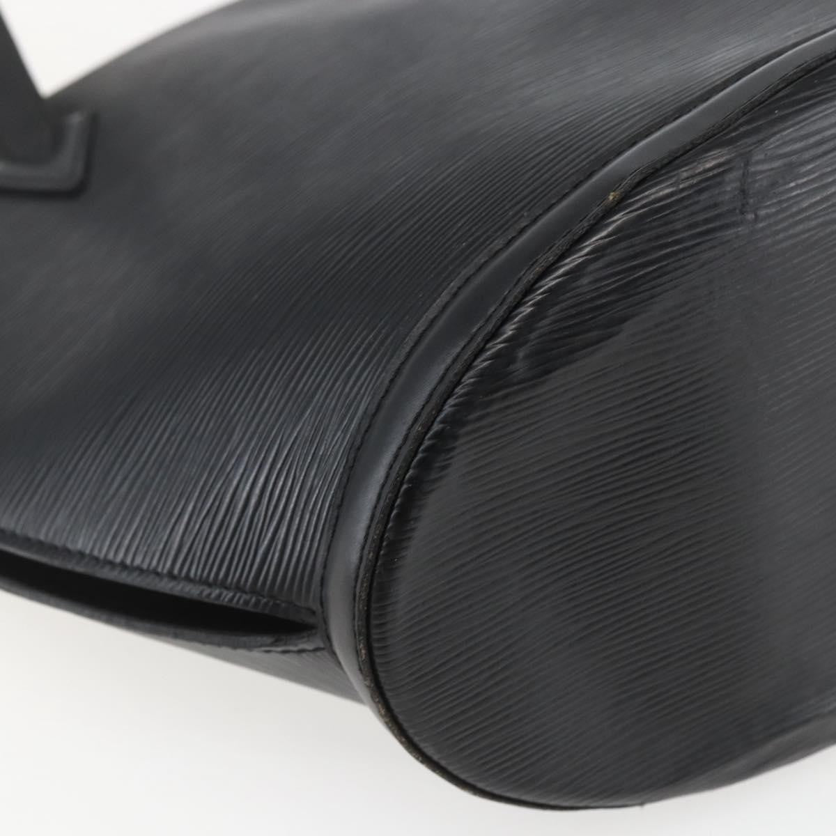 Louis Vuitton Saint Jacques Handbag Epi Leather Black Leather Handbag (Pre-Owned)