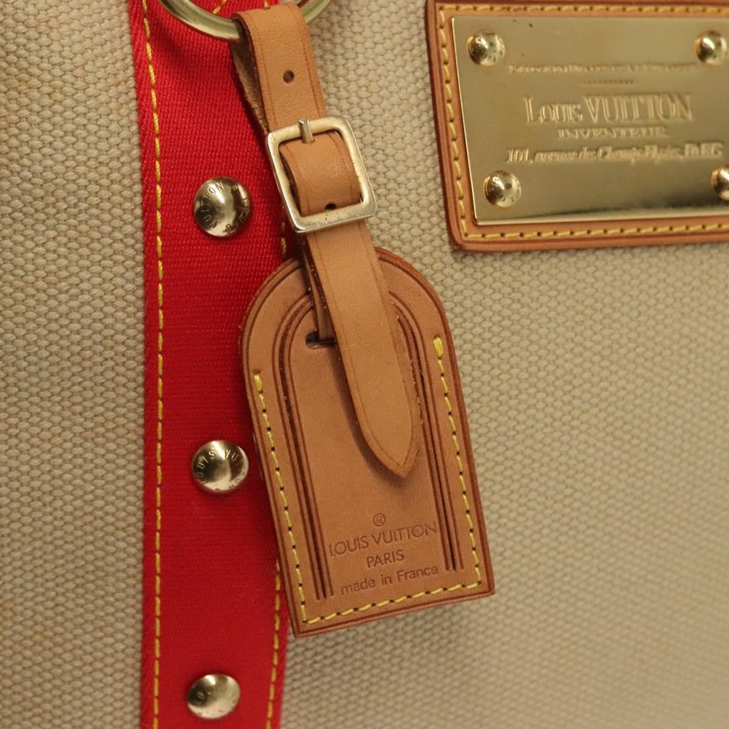 Louis Vuitton Antigua Tote Canvas Beige Canvas Tote Bag Bag (Pre-Owned)