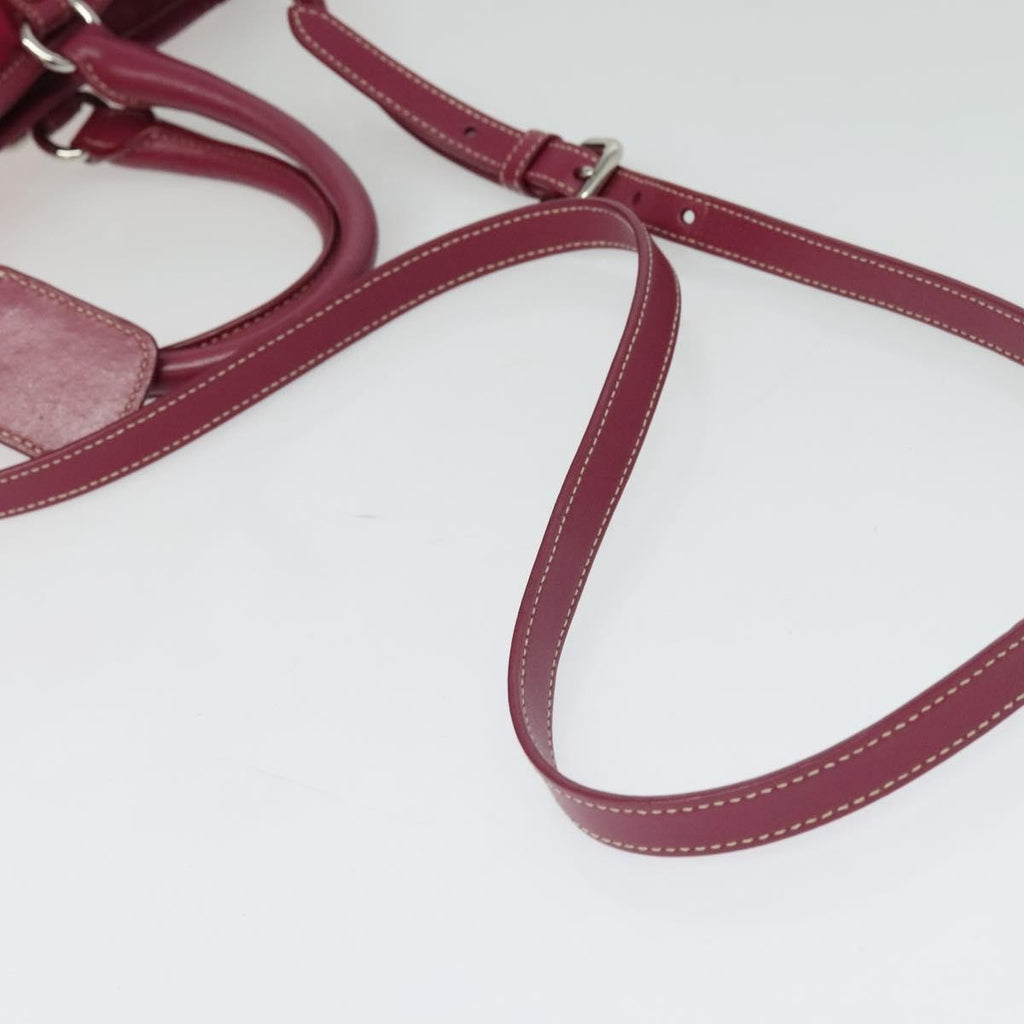 Prada Convertible Belted Hobo Tessuto With Leather Pink Nylon Tote Bag Bag (Pre-Owned)