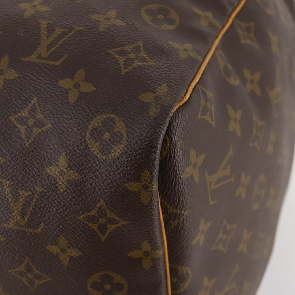 Louis Vuitton Keepall Bag Monogram Canvas Brown Canvas Travel Bag Bag (Pre-Owned)