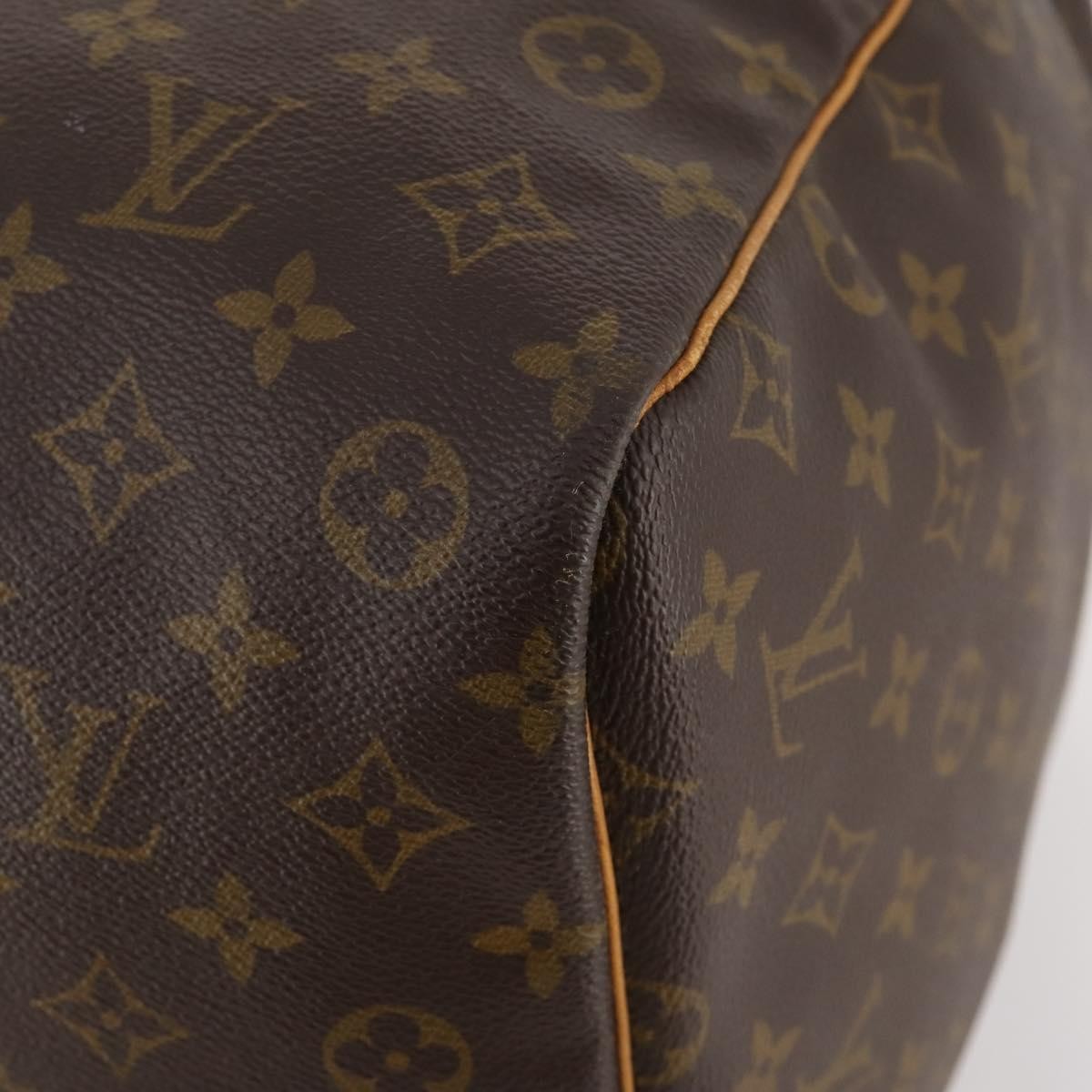 Louis Vuitton Keepall Bag Monogram Canvas Brown Canvas Travel Bag Bag (Pre-Owned)