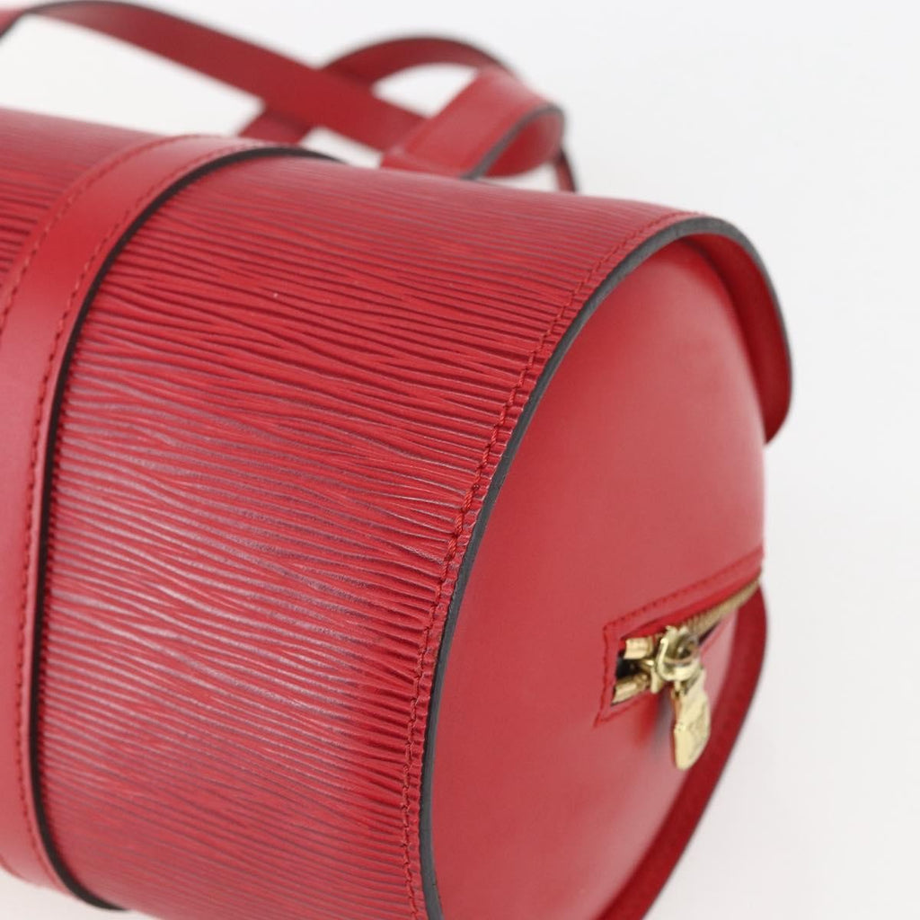 Louis Vuitton Soufflot Handbag Epi Leather Red Leather Shoulder Bag Bag (Pre-Owned)