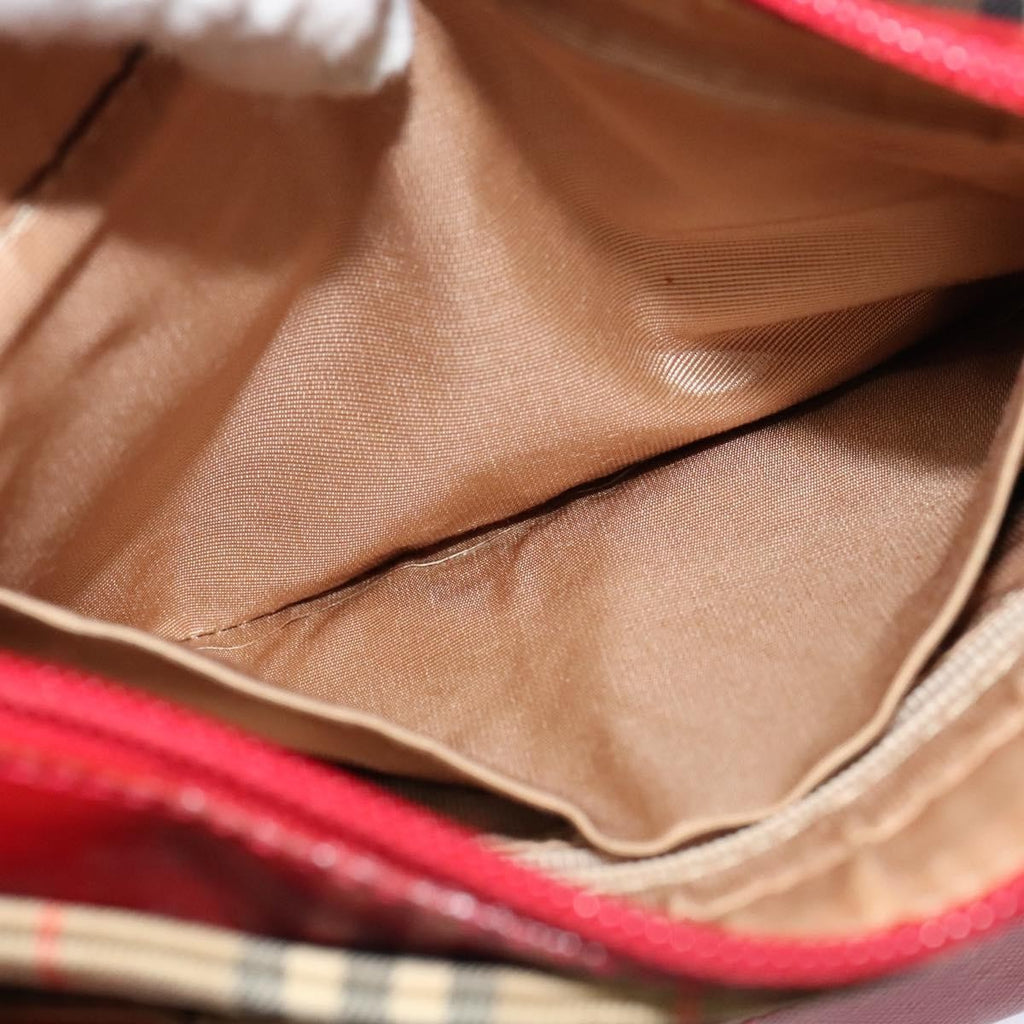 Burberry Nova Check Handbag Nova Check Canvas And Leather Beige Canvas Handbag (Pre-Owned)