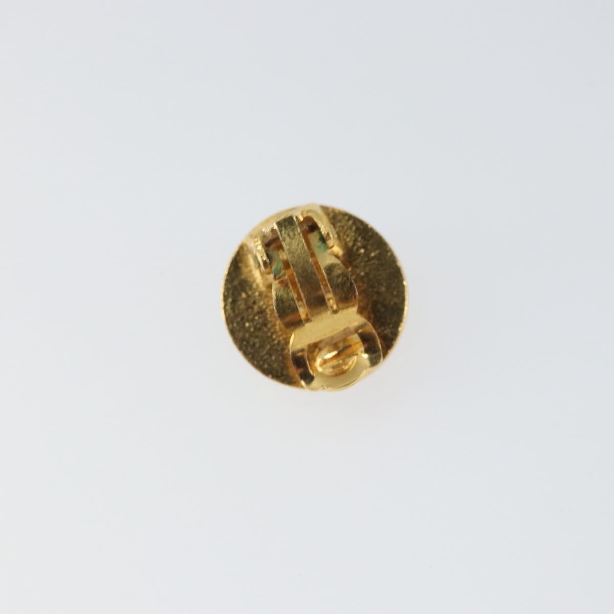 Chanel Vintage Cc Round Clip-On Earrings Metal Gold Metal Earrings Jewelry (Pre-Owned)