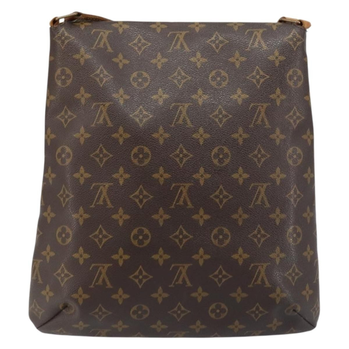 Louis Vuitton Musette Handbag Monogram Canvas Brown Canvas Shoulder Bag Bag (Pre-Owned)