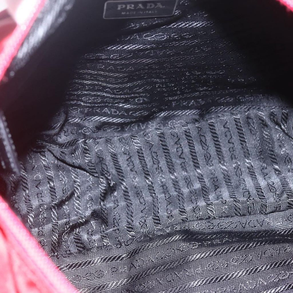 Prada Zip Buckle Messenger Bag Tessuto Red Nylon Shoulder Bag Bag (Pre-Owned)