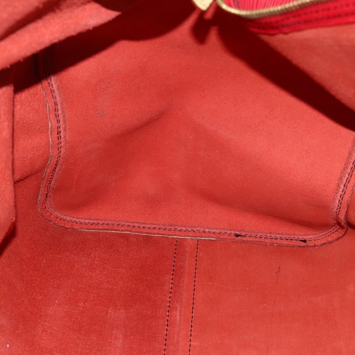 Louis Vuitton Keepall Bag Epi Leather Red Leather Travel Bag Bag (Pre-Owned)
