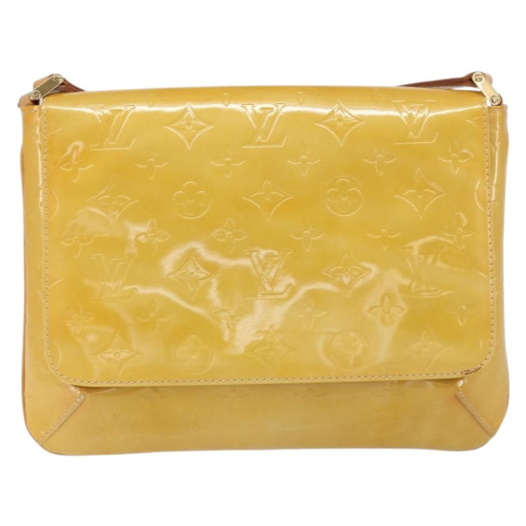 Louis Vuitton Thompson Street Handbag Monogram Vernis Beige Patent_Leather Shoulder Bag Bag (Pre-Owned)