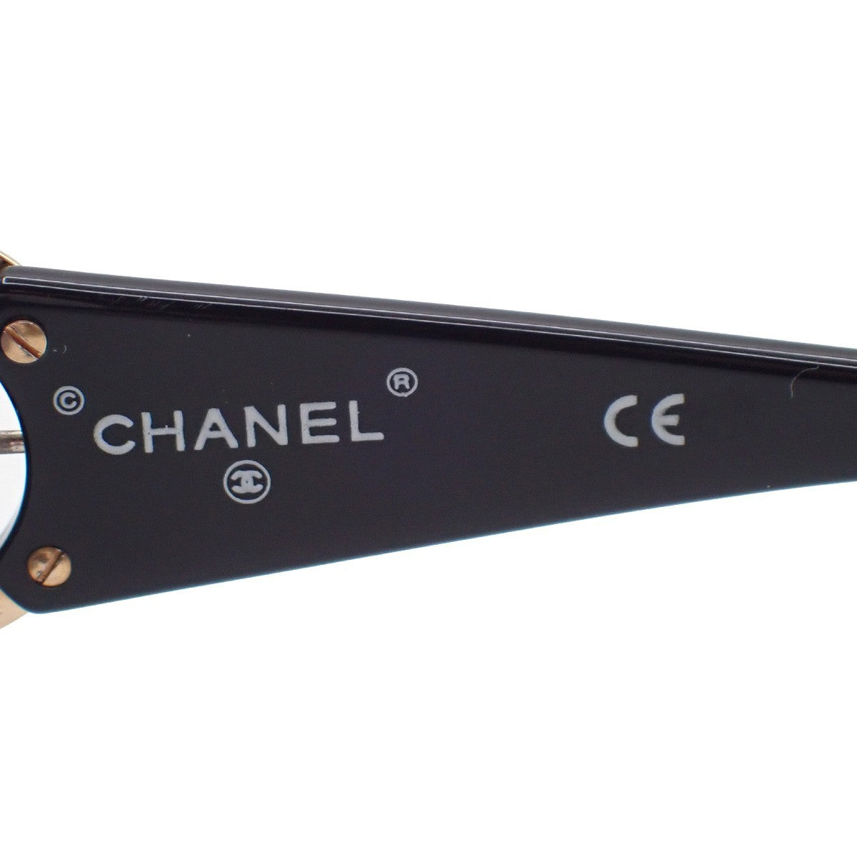 Chanel Logo Cc Sunglasses Plastic Black Plastic Sunglasse Accessory (Pre-Owned)