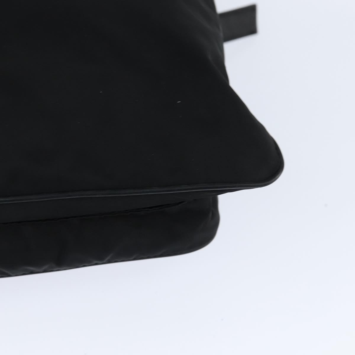 Prada Front Pocket Messenger Bag Tessuto Black Nylon Shoulder Bag Bag (Pre-Owned)
