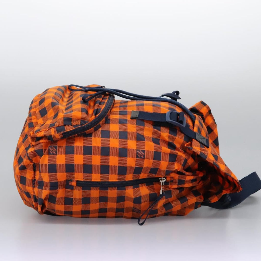 Louis Vuitton Aventure Backpack Damier Nylon Orange Nylon Backpack Bag (Pre-Owned)