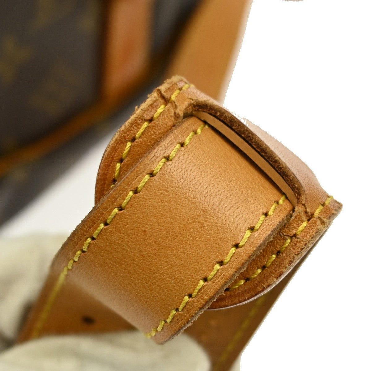 Louis Vuitton Saumur Handbag Monogram Canvas Brown Canvas Shoulder Bag Bag (Pre-Owned)