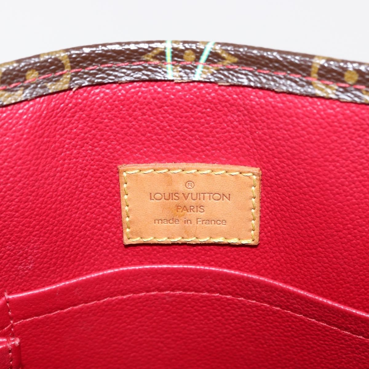 Louis Vuitton Sac Plat Bag Limited Edition Monogram Cerises Brown Canvas Handbag (Pre-Owned)
