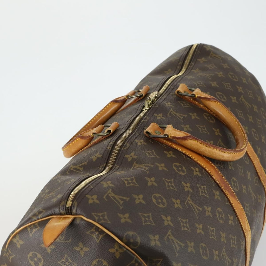 Louis Vuitton Keepall Bag Monogram Canvas Brown Canvas Travel Bag Bag (Pre-Owned)