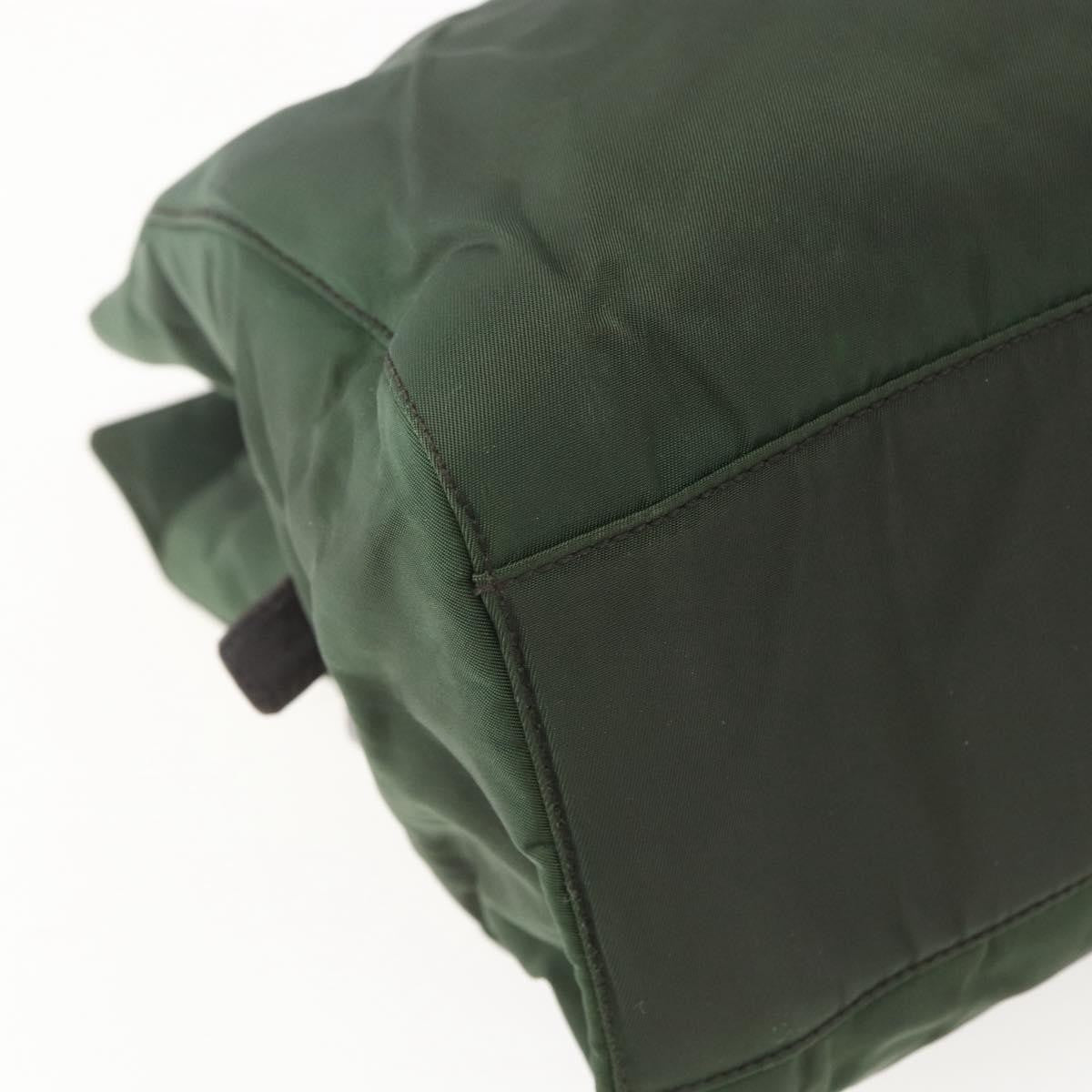 Prada Re-Edition 1995 Chain Tote Quilted Re-Nylon Khaki Nylon Shoulder Bag Bag (Pre-Owned)