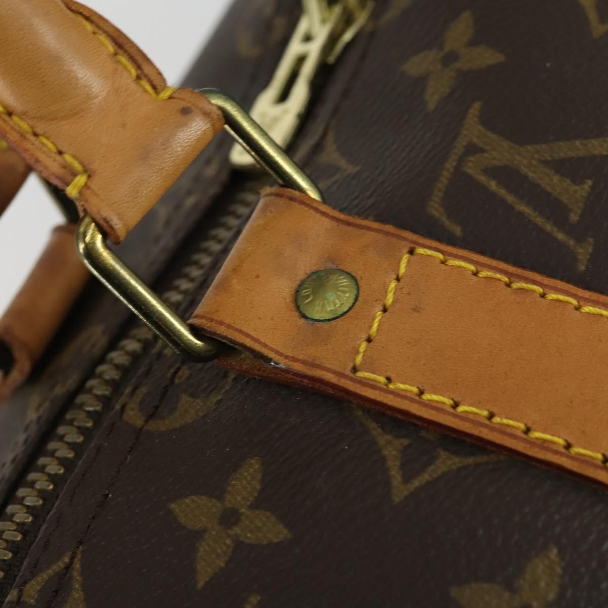 Louis Vuitton Keepall Bag Monogram Canvas Brown Canvas Travel Bag Bag (Pre-Owned)