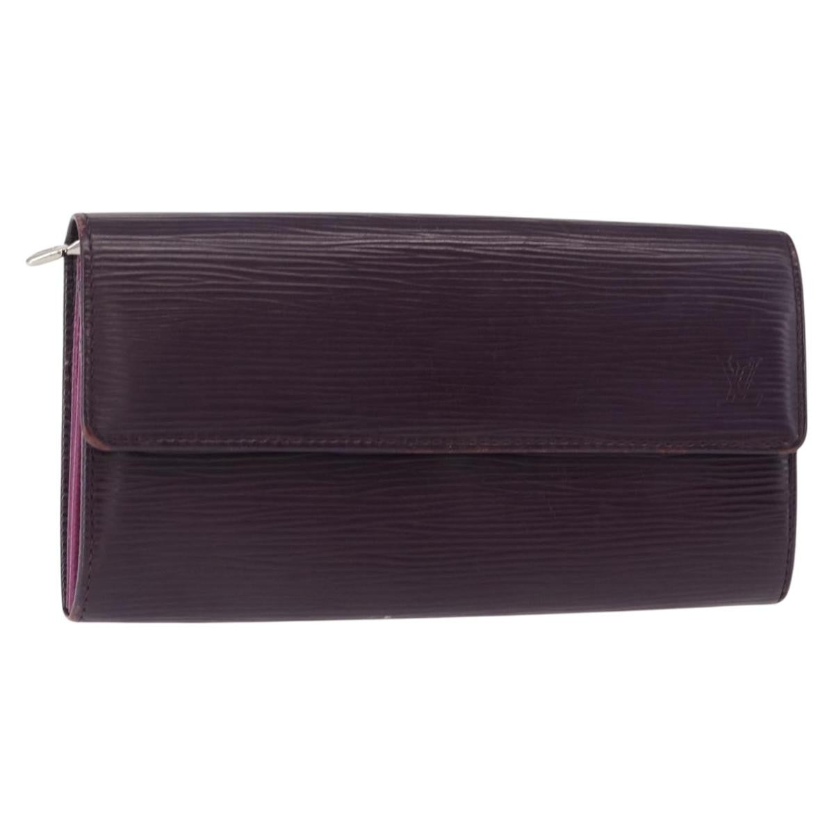 Louis Vuitton Vintage Sarah Wallet Epi Leather Purple Leather Wallets Accessory (Pre-Owned)