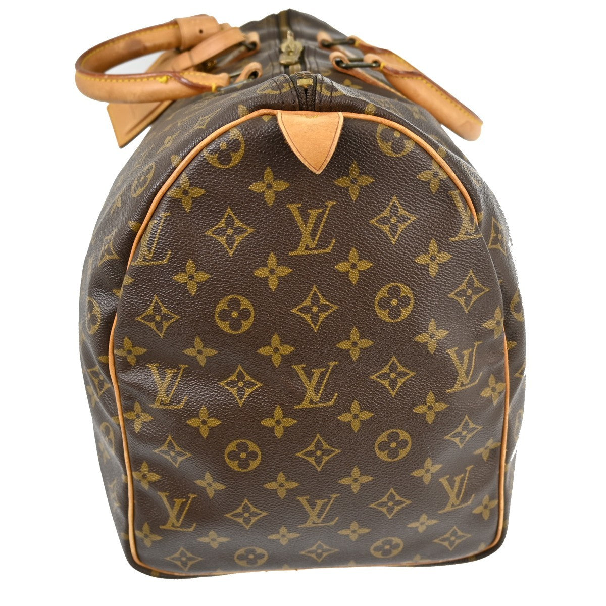 Louis Vuitton Keepall Bag Monogram Canvas Brown Canvas Travel Bag Bag (Pre-Owned)
