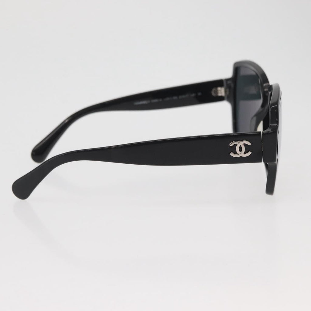 Chanel Logo Cc Sunglasses Plastic Black Plastic Sunglasse Accessory (Pre-Owned)