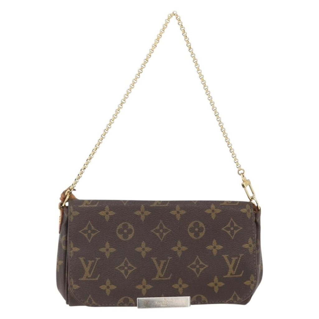 Louis Vuitton Favorite Handbag Monogram Canvas Brown Canvas Shoulder Bag Bag (Pre-Owned)