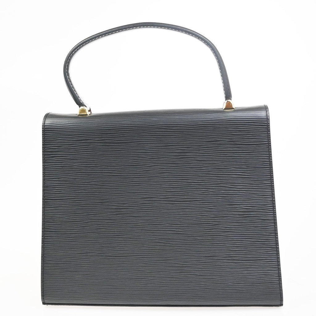 Louis Vuitton Malesherbes Handbag Epi Leather Black Leather Handbag (Pre-Owned)