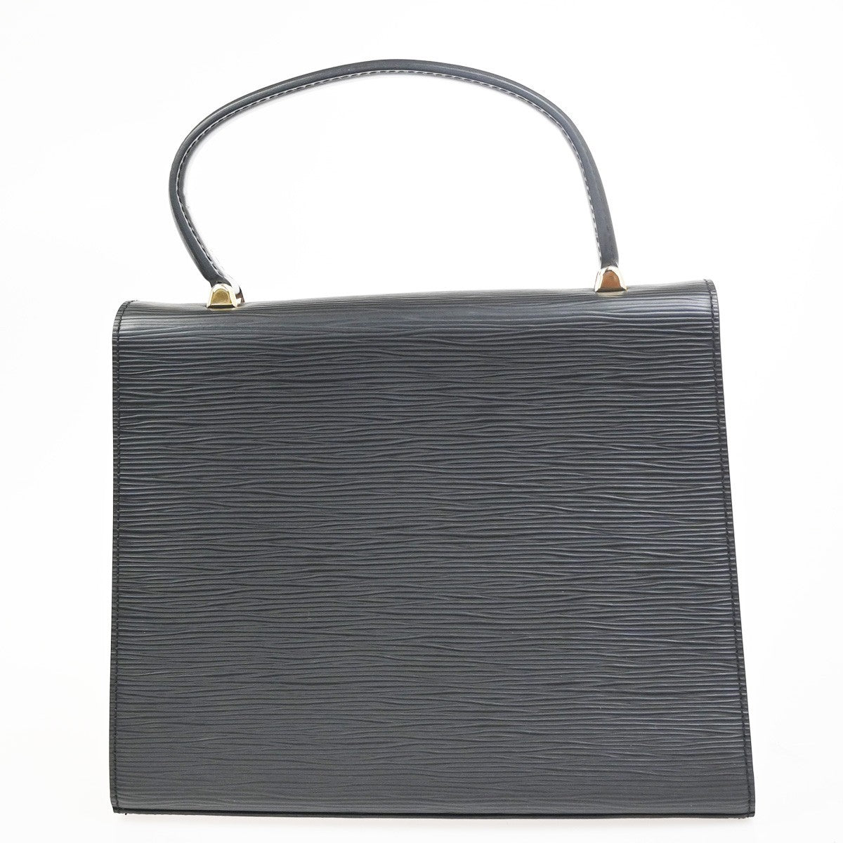 Louis Vuitton Malesherbes Handbag Epi Leather Black Leather Handbag (Pre-Owned)
