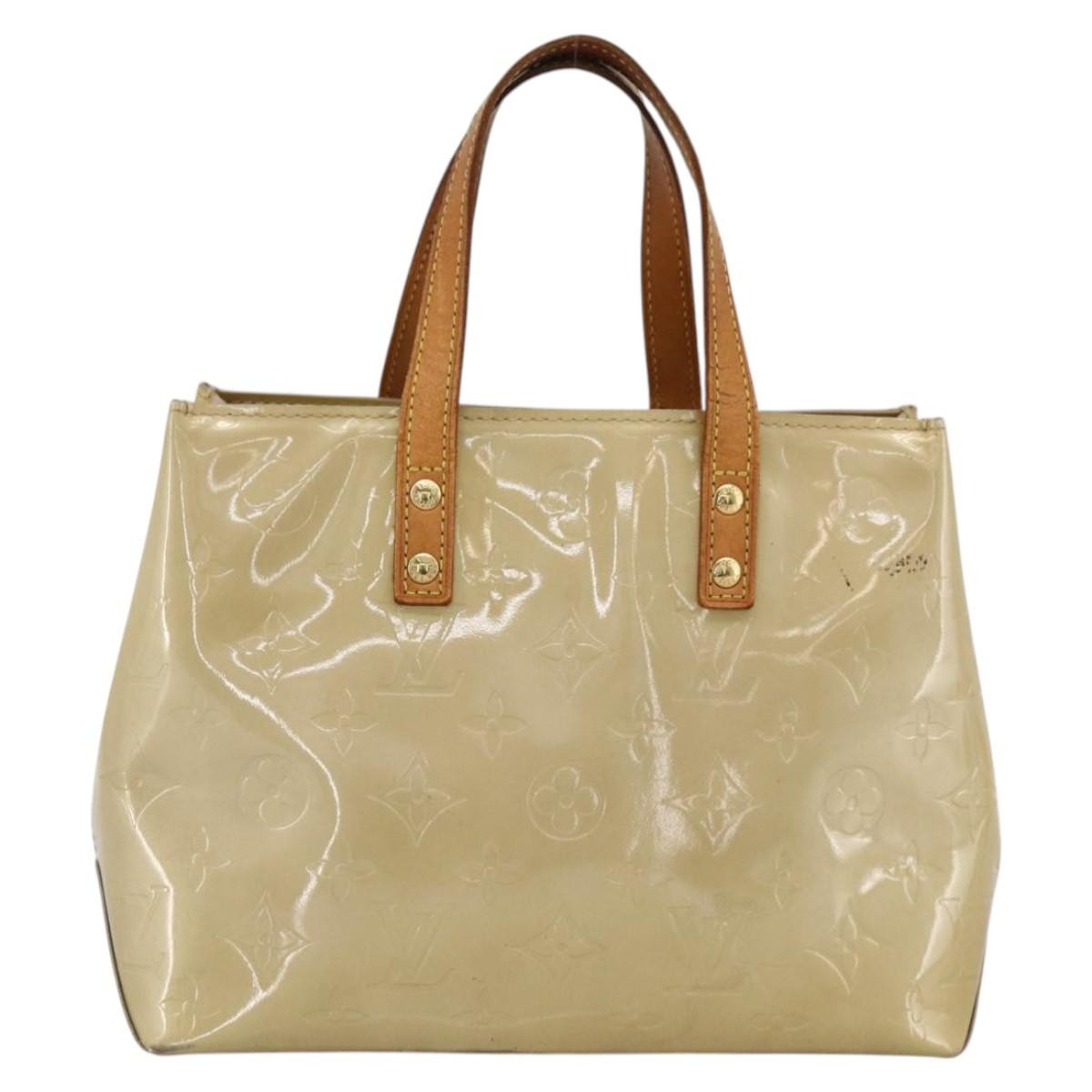 Louis Vuitton Reade Handbag Monogram Vernis Beige Patent_Leather Handbag (Pre-Owned)