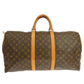 Louis Vuitton Keepall Bag Monogram Canvas Brown Canvas Travel Bag Bag (Pre-Owned)