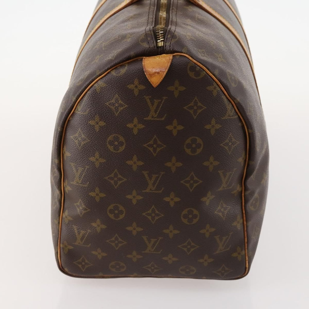 Louis Vuitton Keepall Bag Monogram Canvas Brown Canvas Travel Bag Bag (Pre-Owned)