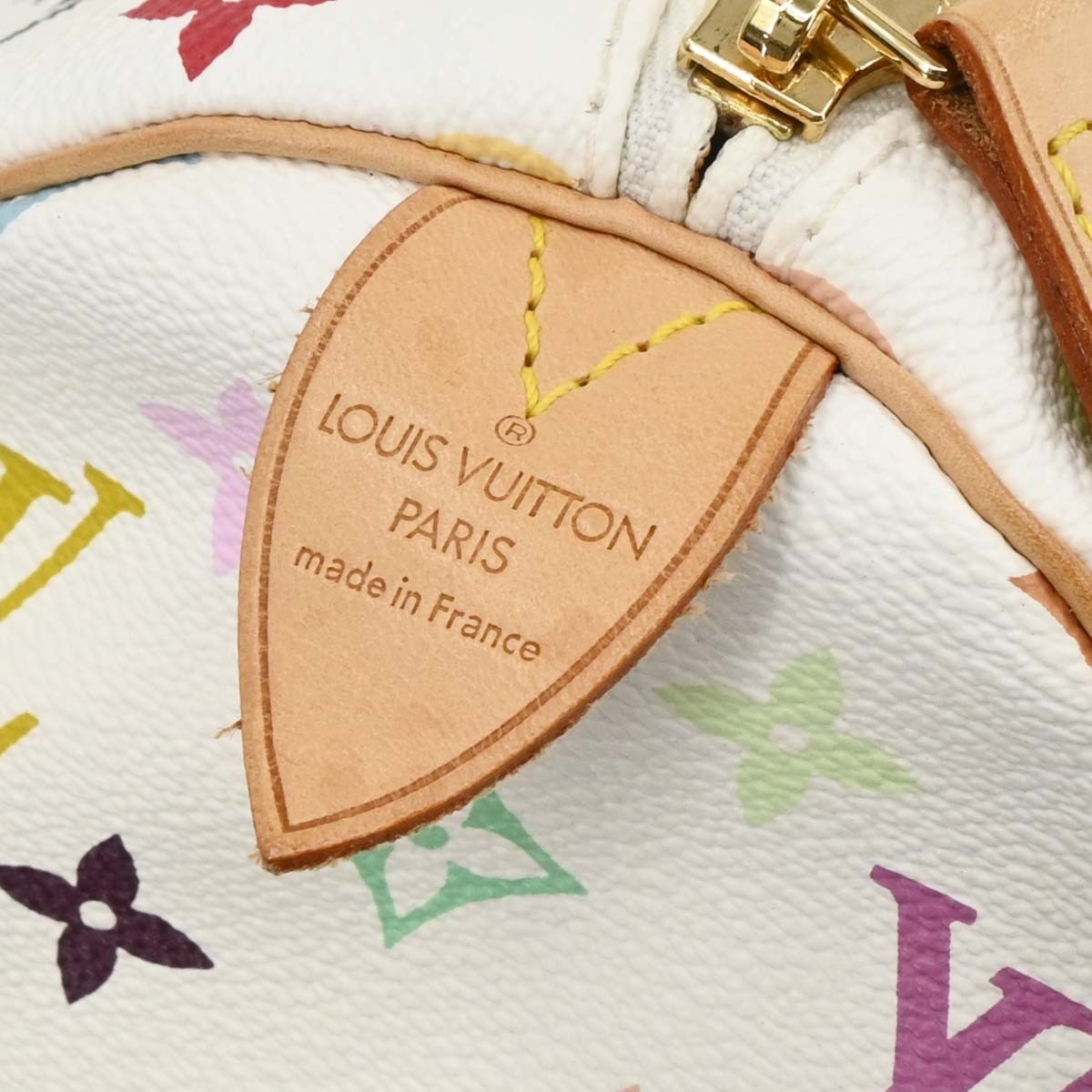 Louis Vuitton Keepall Bag Monogram Multicolor White Canvas Travel Bag Bag (Pre-Owned)