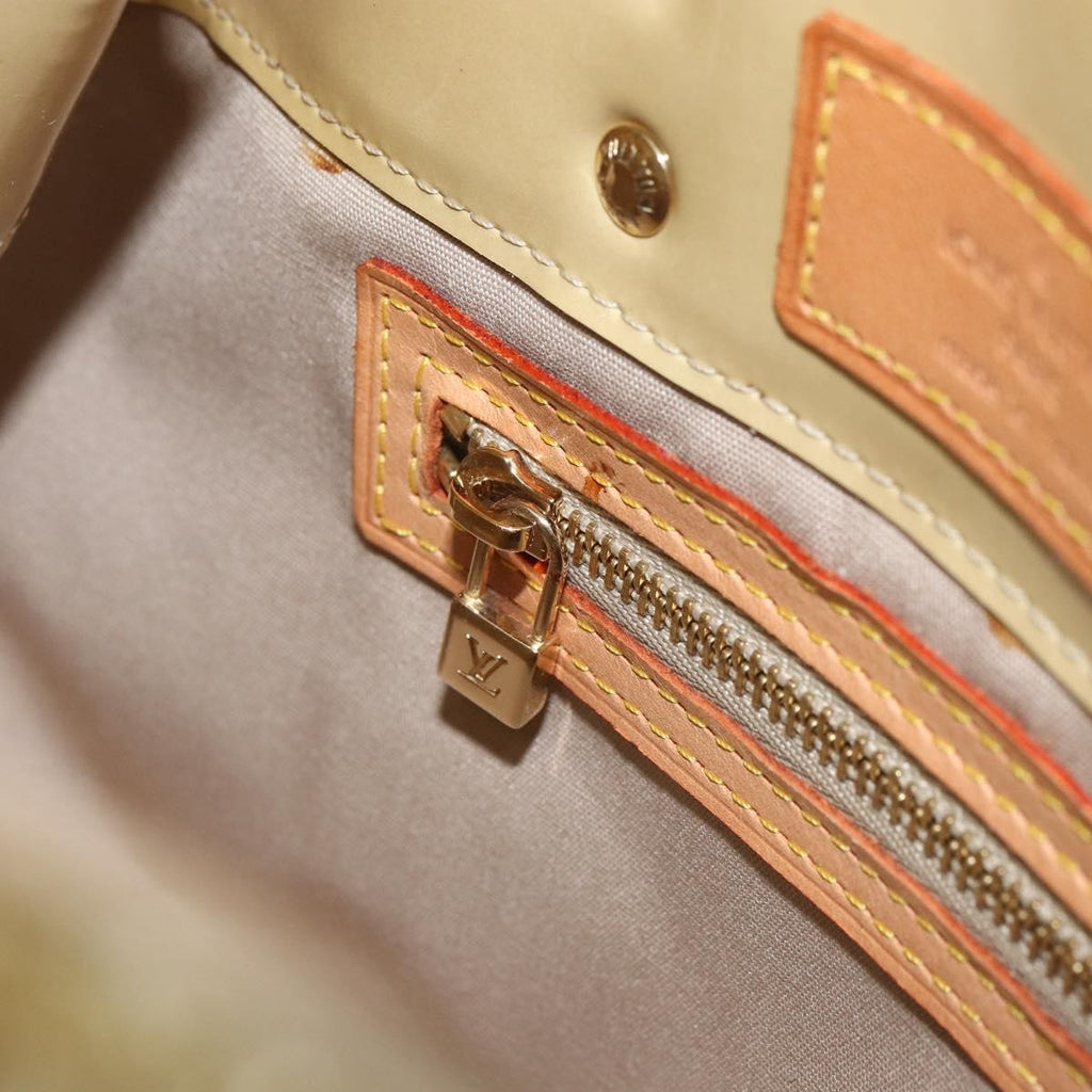 Louis Vuitton Reade Handbag Monogram Vernis Beige Patent_Leather Handbag (Pre-Owned)