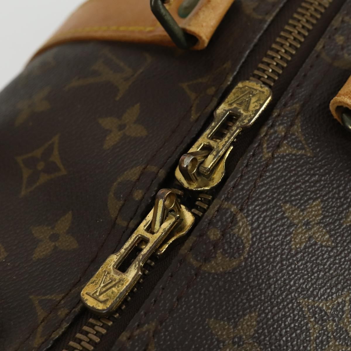 Louis Vuitton Keepall Bag Monogram Canvas Brown Canvas Travel Bag Bag (Pre-Owned)