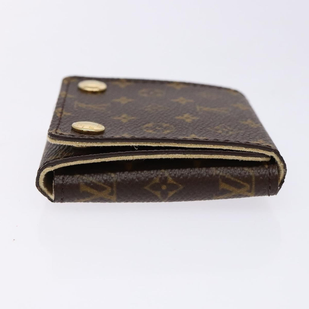 Louis Vuitton Case Jewelry Box Canvas Brown Canvas Wallets Accessory (Pre-Owned)