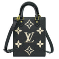 Louis Vuitton Petit Sac Plat Bag Bicolor Monogram Empreinte Giant Black Leather Tote Bag Bag (Pre-Owned)