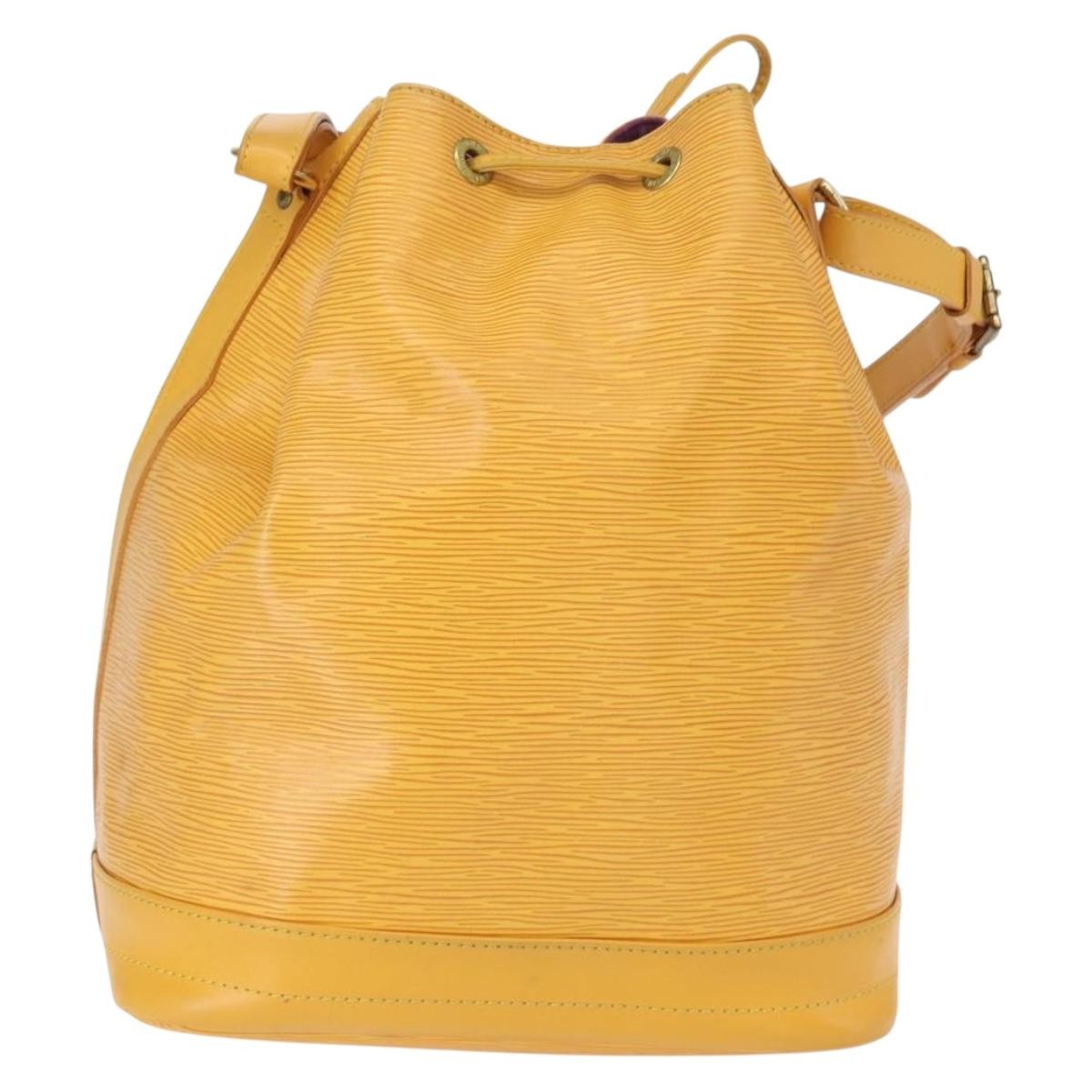 Louis Vuitton Noe Handbag Epi Leather Yellow Leather Shoulder Bag Bag (Pre-Owned)