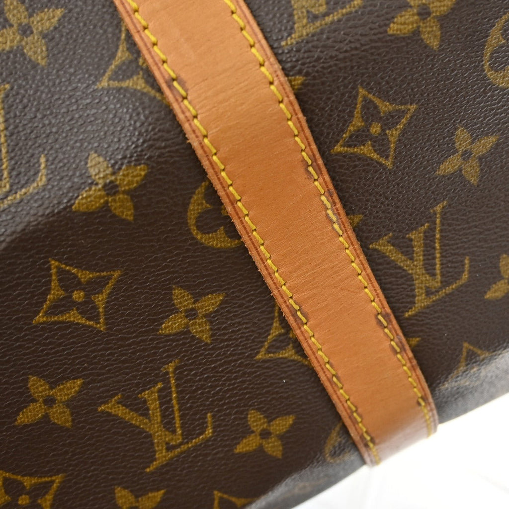 Louis Vuitton Keepall Bag Monogram Canvas Brown Canvas Travel Bag Bag (Pre-Owned)