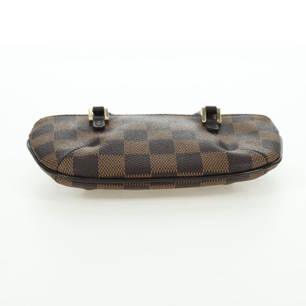 Louis Vuitton Manosque Pochette Damier Brown Canvas Clutche & Pouche Bag (Pre-Owned)