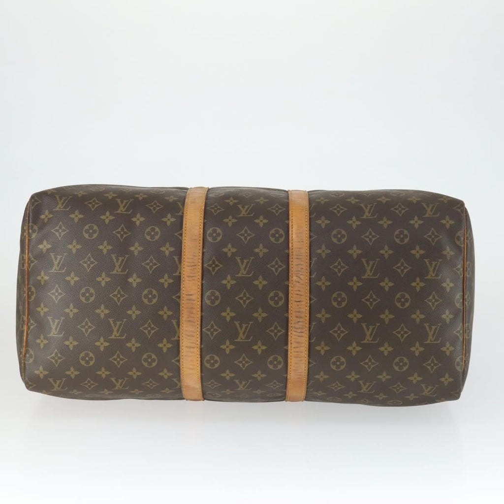Louis Vuitton Keepall Bag Monogram Canvas Brown Canvas Travel Bag Bag (Pre-Owned)