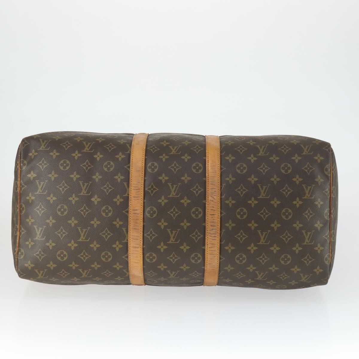 Louis Vuitton Keepall Bag Monogram Canvas Brown Canvas Travel Bag Bag (Pre-Owned)