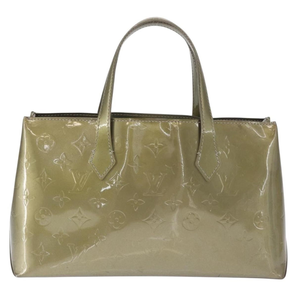 Louis Vuitton Wilshire Handbag Monogram Vernis Gray Patent_Leather Tote Bag Bag (Pre-Owned)